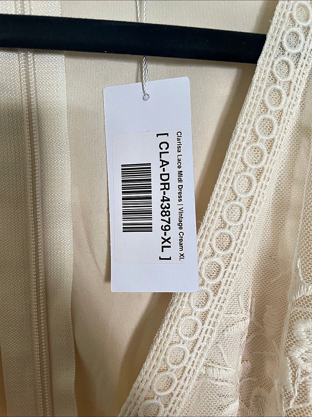 Baltic Born Clarisa Lace Midi Dress Floral Lace Midi Dress in Cream Size XL NWT - Picture 5 of 6